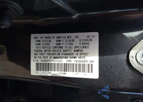 2015 Acura Tlx V6 Tech from USA, damaged, VIN 19UUB3F50FA000830